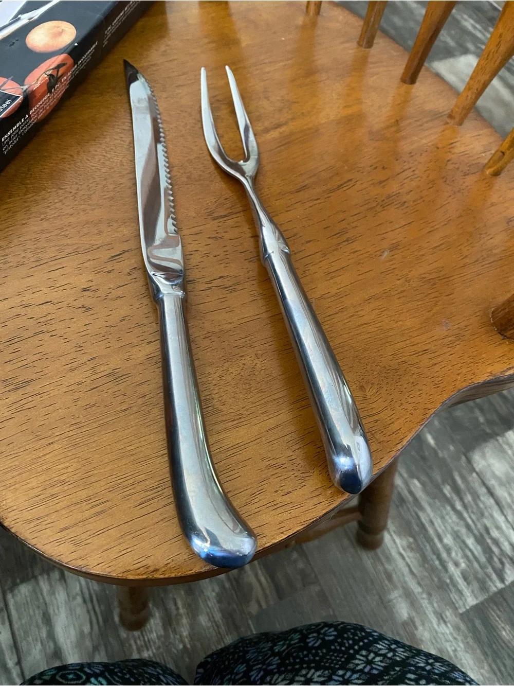 Source Unknown Stainless Steel Carving Set - Silver